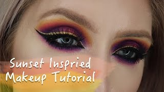 Sunset inspired makeup tutorial screenshot 3
