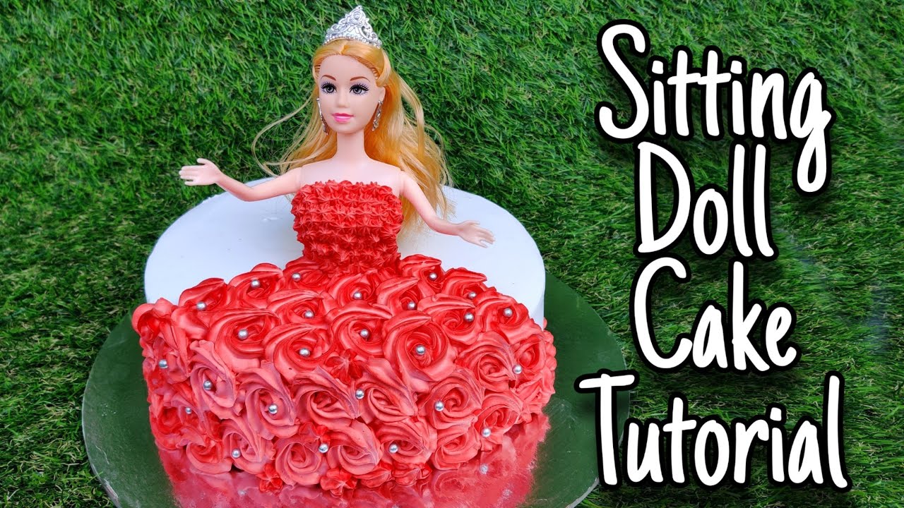 Barbie Doll Cake Tutorial | How to make doll cake at home ...