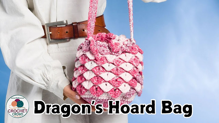 Left Hand: How to Crochet Dragon's Hoard Bag for Gamers