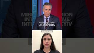 Missile explosion interrupts live interview in Kyiv