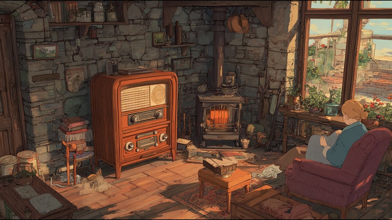 Sunday Afternoon in the 1940s / Oldies Radio Lofi / Cozy Cabin Vibes
