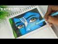 I draw Krishna eyes 😍😱 step by step tutorial