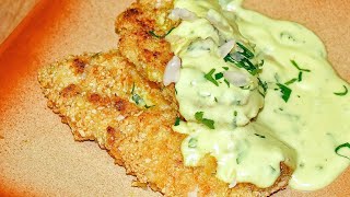 دجاج كيتو مقرمش مع صلصة الكركم طعم كأنك عمتاكل كنتاكي/بدون قلي عميق Keto Chicken