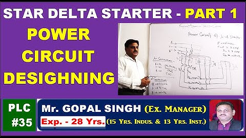 PLC PROGRAMMING - STAR DELTA STARTER POWER CIRCUIT IN HINDI | P35