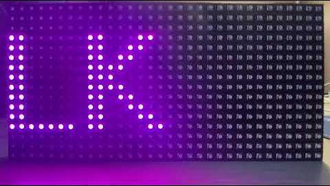 32x16도트매트릭스 RGB LED모듈 Down Motion with Arduino Uno R3