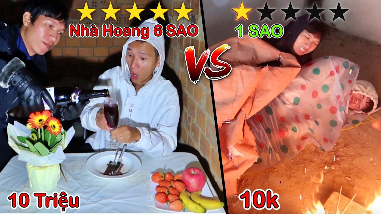 Thử Thách Cắm Trại Trong Nhà Hoang Đà Lạt 0 SAO vs 6... - youtube