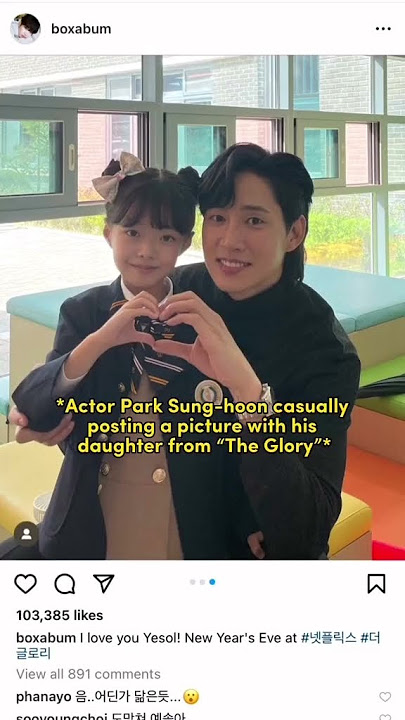 Park Sung-hoon casually posting with his daughter from 'The Glory'  then see what happens