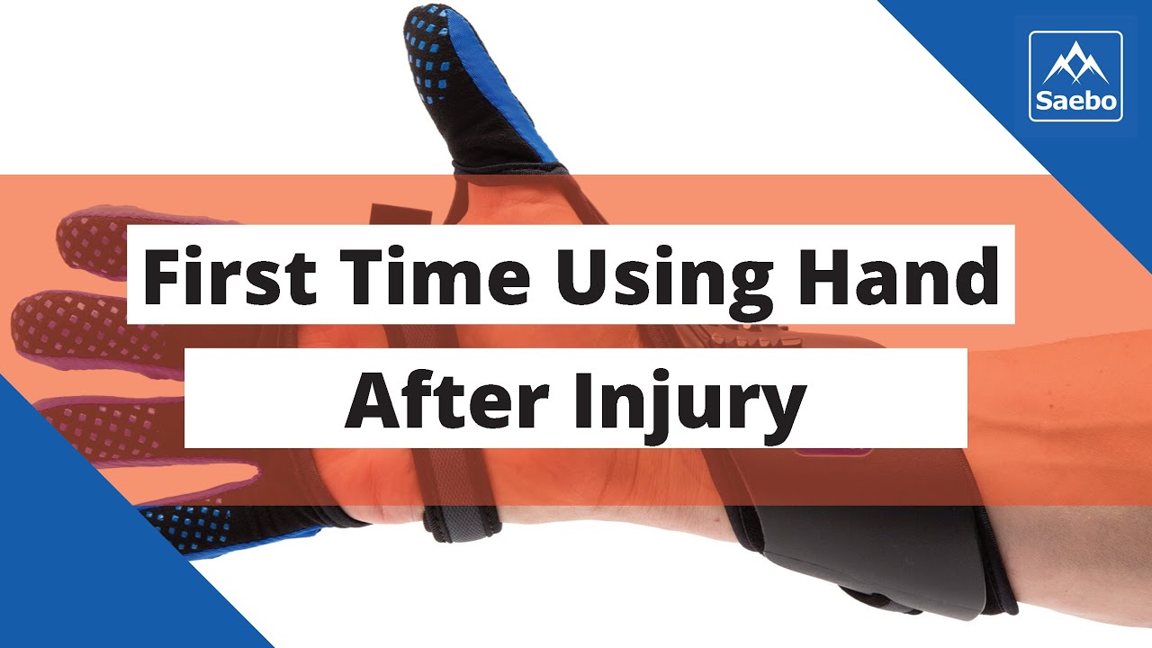 First Time Using Hand Since Injury - Thank you SaeboGlove! - YouTube