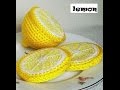 Crochet Fruit Segments lemon  | HD new 2017