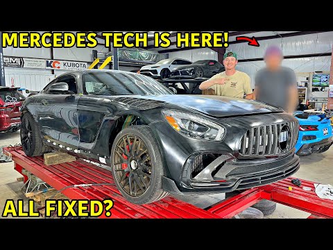 Rebuildng A Wrecked Mercedes AMG GTS! Certified Mercedes Tech Hired!!!