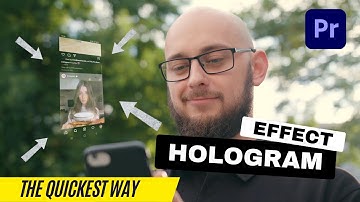 The Quickest Way to Create Hologram Effect in Premiere Pro (Tutorial/How to)