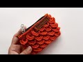 Crochet mini pouch tutorial | Crochet orange slice stitch | Crochet coin pouch tutorial