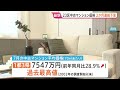 東京23区の中古マンション価格　2か月連続下落で1億2724万円（今年7月）　一方で1都3県の平均価格は過去最高値｜TBS NEWS DIG