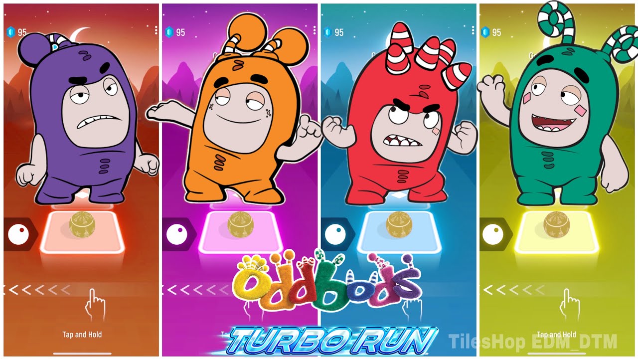 Oddbods Jeff 🆚 Oddbods Slick 🆚 Oddbods Fuse 🆚 Oddbods Zee 🎶 Who Will Win?