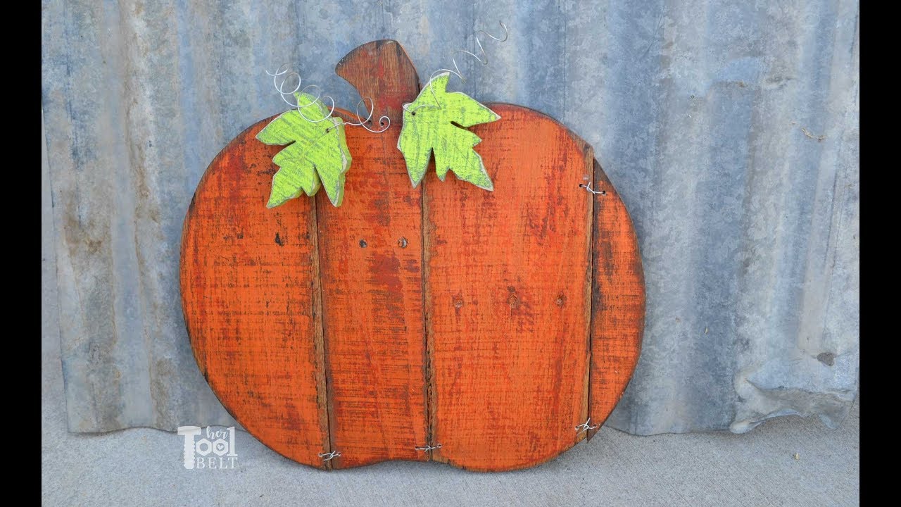 How To Build A Pallet Pumpkin Youtube