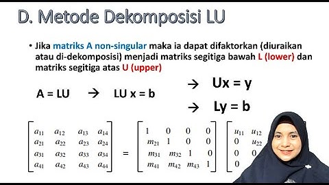 METODE DEKOMPOSISI LU GAUSS DENGAN PIVOTING - METODE NUMERIK