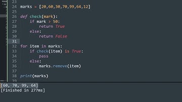 Python : How to remove items from a list while iterating?