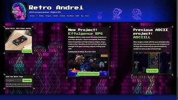 New home for my ASCII & retro game projects is live: RetroAndrei.com