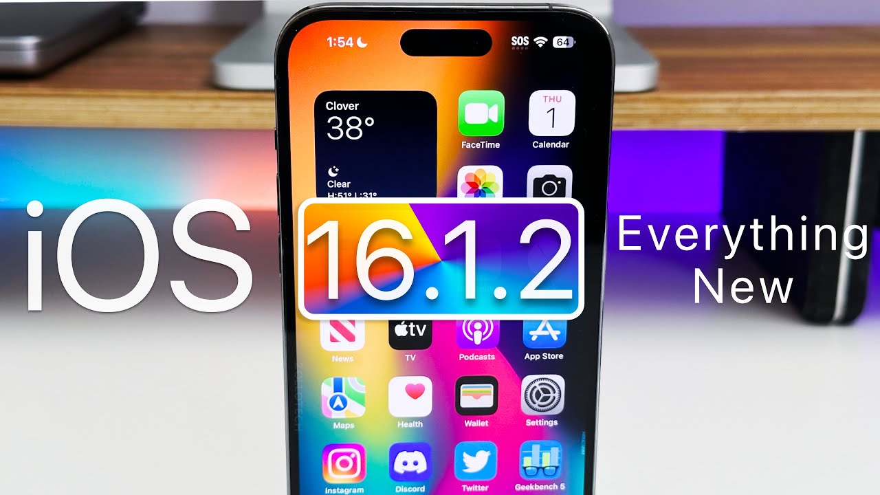 Ios 16.1.2 Released - Everything New