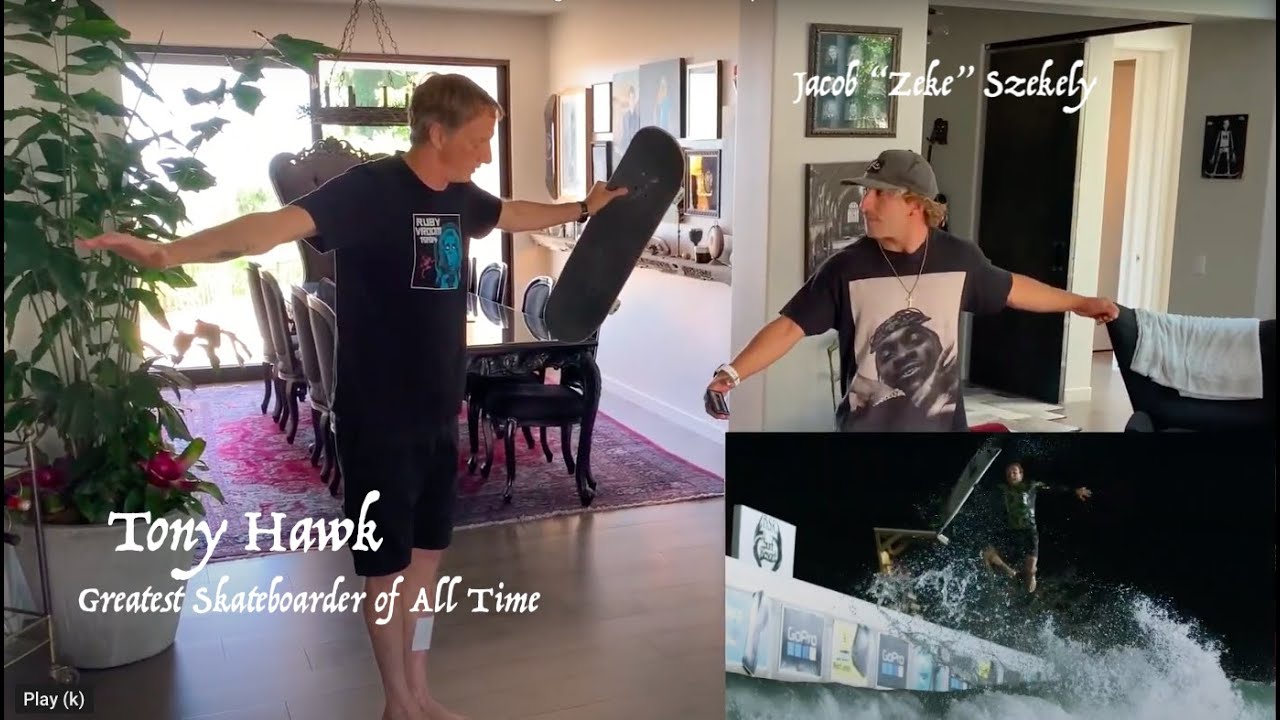 Tony Hawk Goes Nuts over First Ever Christ Air in Surfing! "Zeke