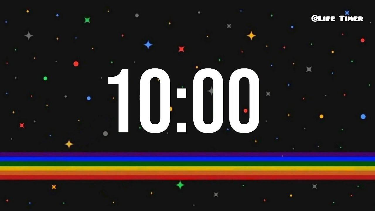 Countdown Sleep Timer 10 Minute Galaxy Sleep Timer | Silent & Relaxing Countdown - YouTube
