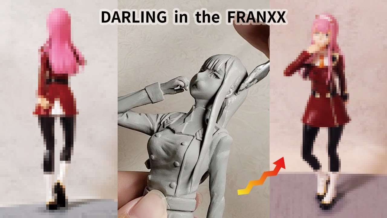ダリフラ】ゼロツーの粘土フィギュア製作【DARLING in the FRANXX