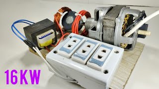 New 100% Free Energy Generator 220V How To Make Free Electricity At Home With Big Coper Wire