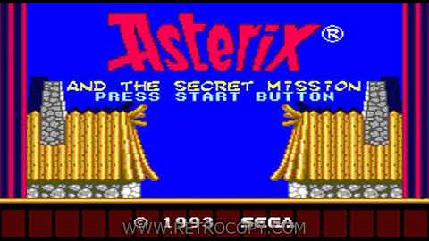 Astérix and the Secret Mission (Sega Master System) - RetroCopy Intro