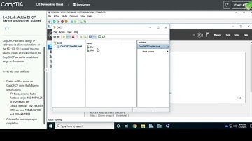 Network+ 6.4.5 Lab Een DHCP-server toevoegen op een ander subnet Testout