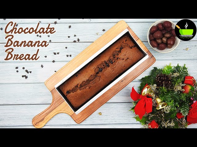 Chocolate Banana Bread Recipe | Tea Time Cake Recipe | Chocolate Banana Cake | Chocolate Chips Cake | She Cooks