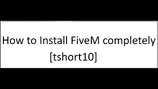 Famous How to install FIveM 100% Tutorial (scripting 9) [tshort10] Wealth
