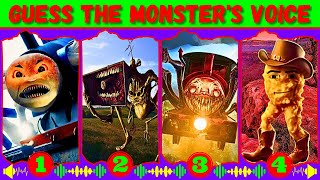 Guess Monster Voice Spider Thomas, MegaHorn, Choo Choo Charles, Gegagedigedagedago Coffin Dance
