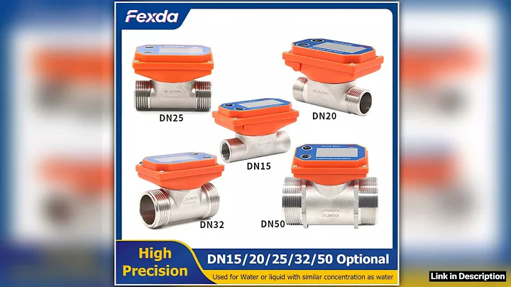 Intelligent Digital Flow Meter Stainless Steel Flowmeter LCD Display Electronic Water Flow Sensor f