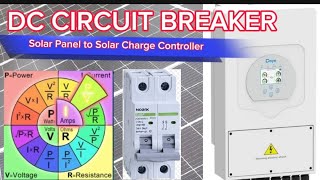 DC CIRCUIT BREAKER CALCULATION FROM SOLAR PANELS TO SOLAR CHARGE CONTROLLER (TAGALOG)