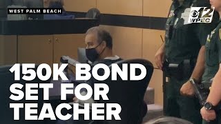 150K bond set for former teacher accused of having sex with student