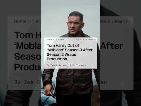Tom Hardy FIRED from Mobland 🤯