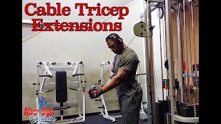 AEA Standing Cable Tricep Extensions screenshot 5