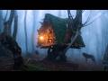 Building a Rustic Wilderness Shelter with Natural Materials | Full Construction