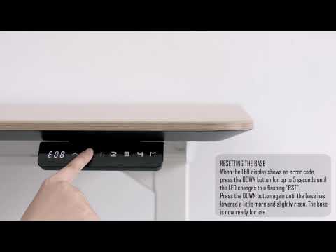 MAIDESITE [RESETTING THE BASE Video Suitable for all Standing Desk Frame Products)