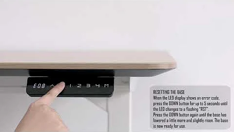 MAIDESITE [RESETTING THE BASE Video Suitable for all Standing Desk Frame Products)