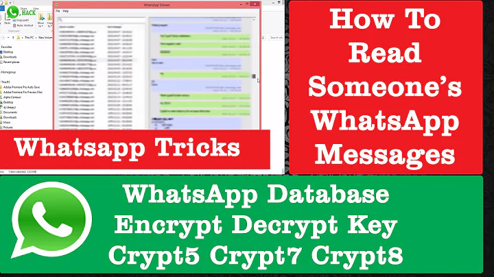 WhatsApp Database Encrypt Decrypt Key for WhatsApp Viewer | WhatsApp Tricks & Tweaks