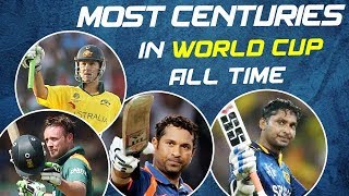 Most Centuries Record in World Cup - All Time Records