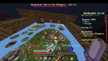 How to get to  the Floating islands in Skyblock Hypixel