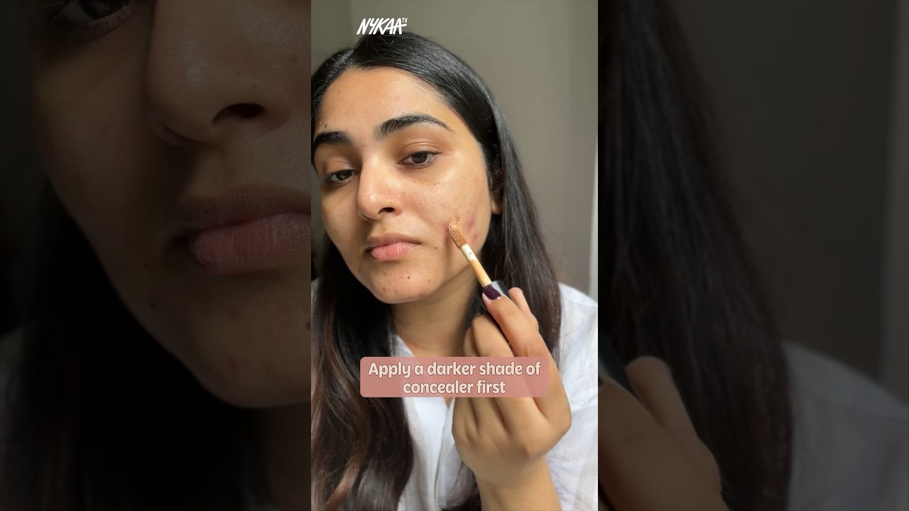 How to Cover Acne Scars with Makeup? | Flawless Base Makeup for Acne | Nykaa #Shorts