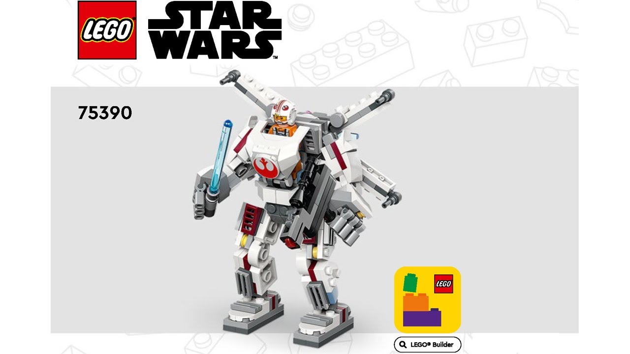 userページ です♪ LEGO Instructions | Luke Skywalker X Wing Mech | 75390 | LEGO Star