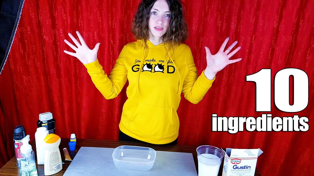 10 Ingredient Slime - How to Make Slime with 10 Ingredients - YouTube