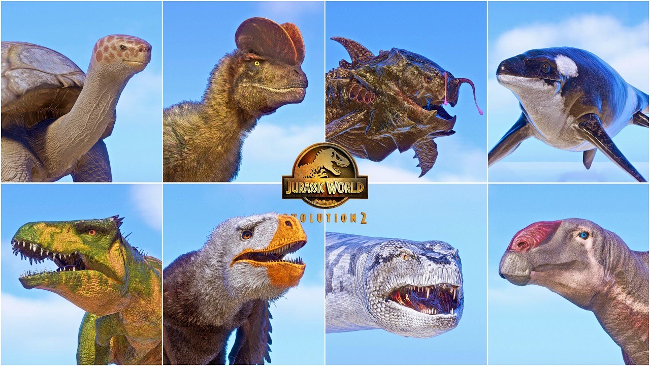 All 49 Modded Dinosaurs & Reptiles in Jurassic World Evolution 2 - YouTube
