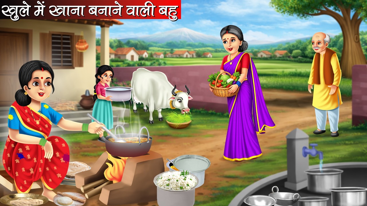 खुले में खाना बनाने वाली बहु | Khule Me Khana Banane Wali Bahu | Hindi Kahani | Moral Stories