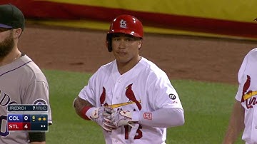 COL@STL: Wong pads lead with RBI single in 6th