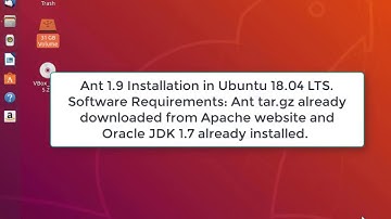 Ant 1.9 Installation in Ubuntu 18.04 LTS
